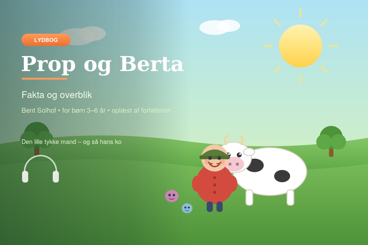 Prop og Berta som lydbog – fakta og overblik